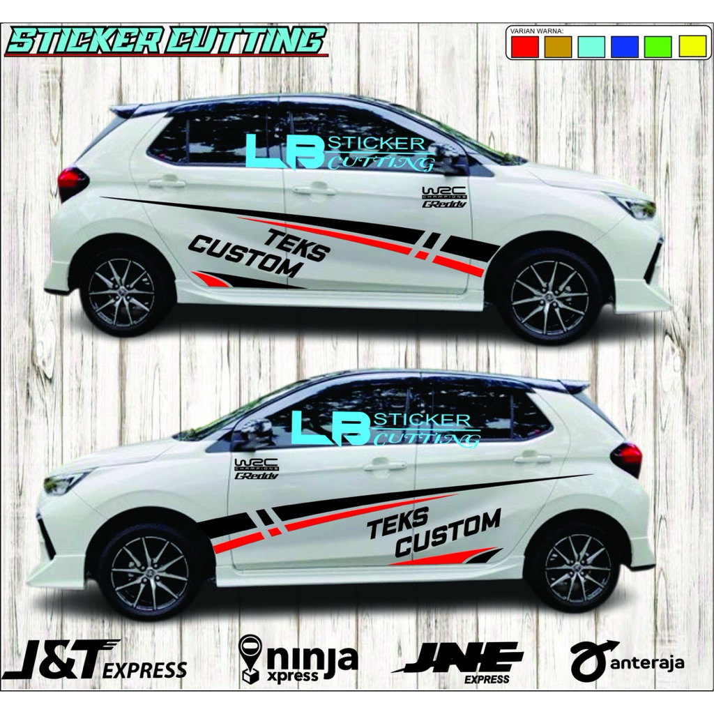 promo cutting stiker mobil agya hitam new list striping stiker mobil agya terlaris