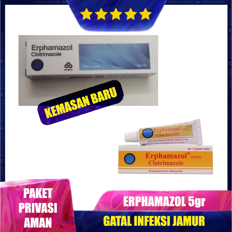 Erphamazol Salep Krim Gatal Clotrimazol 5gr Untuk Membantu Atasi Kulit Gatal Karena Eksim Jamur