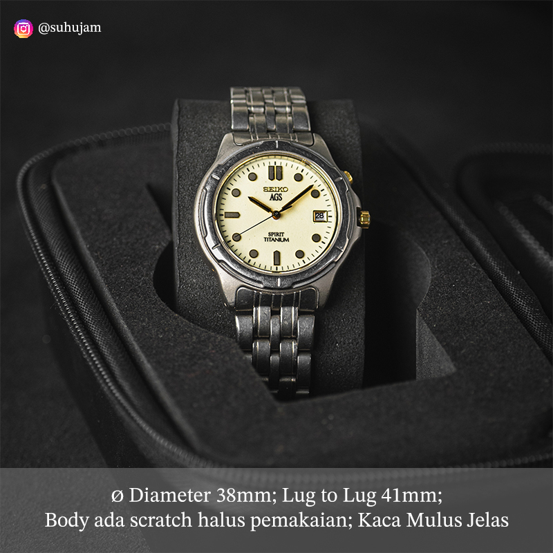 Seiko AGS Spirit Titanium — Vintage Diver Ganteng, Ringan & Tangguh⁣