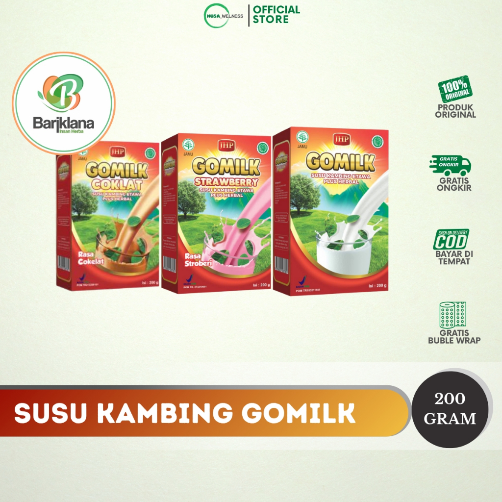 

SUSU KAMBING GOMILK ORIGINAL 100% – BELI 5 DAPAT BONUS | susu etawa murni | promo terbatas | sehat dan hemat | cocok untuk keluarga