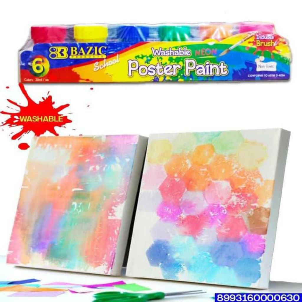 

POSTER PAINT cat air bisa dihapus untuk melukis dengan kuas