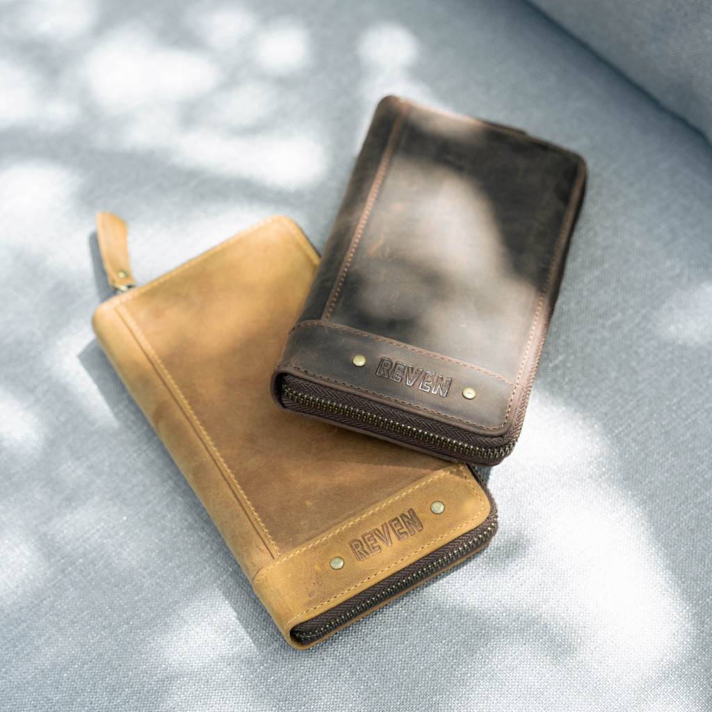 Clutch Pria 100% Kulit Sapi Asli Mini Pouch bag Handbag Wallet BONUS Item