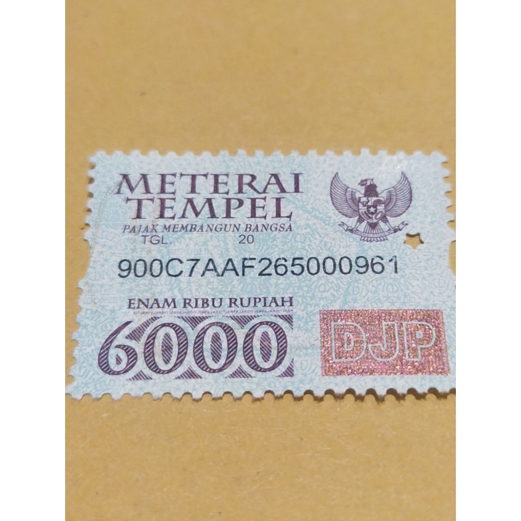 

Dokumen Perangko MTR 6000 DJP Asli