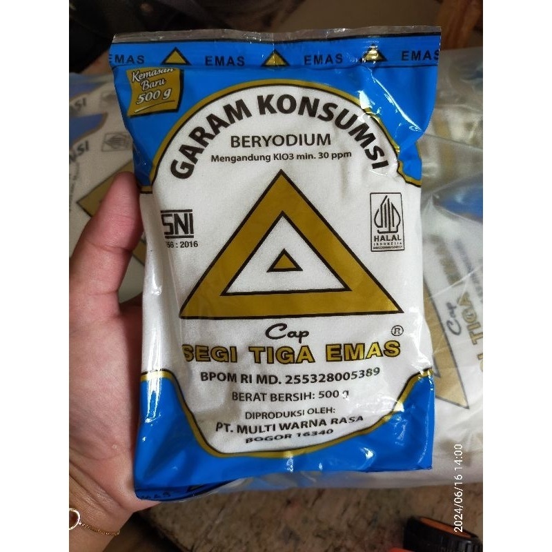 

Garam Segitiga Emas Garem Alus 250gram