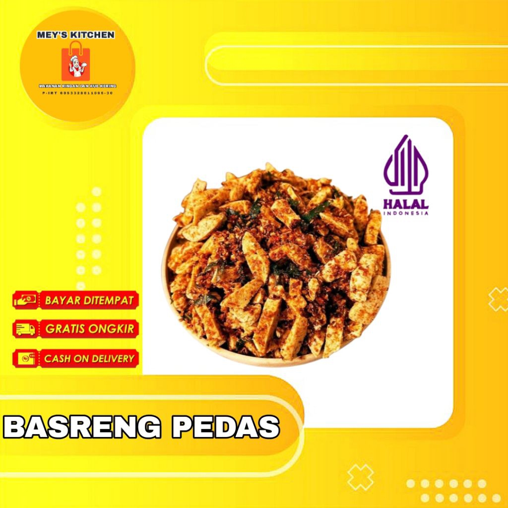 

Basreng Pedas Daun Jeruk Basreng Premium Pedas Gurih Enak Baso Goreng Pedas Netto 1Kg