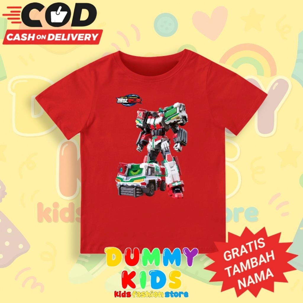 Kaos Anak Robot Metal Cardbot Mega Ambler / Baju Anak Robot Metal Cardbot Mega Ambler / Fashion Anak