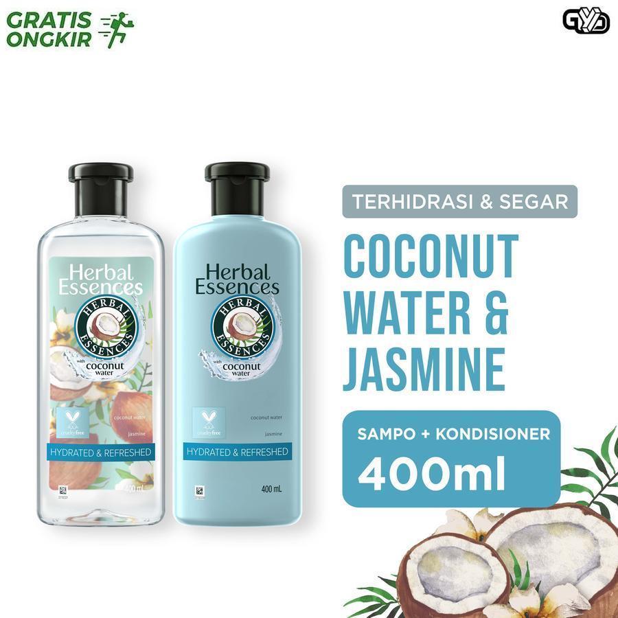 Herbal Essences Hello Hydration Coconut Classics Shampoo + Conditioner 400ml Hydrated & Refreshed