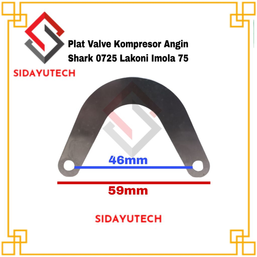 Plat Lengkung Valve Klep Kompresor Angin Shark Lakoni