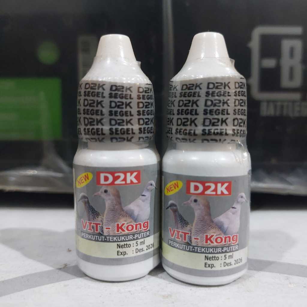 D2K VIT KONG VITAMIN PENGGACOR BURUNG PERKUTUT TERKUKUR PUTER JADI RAJIN MANGGUNG