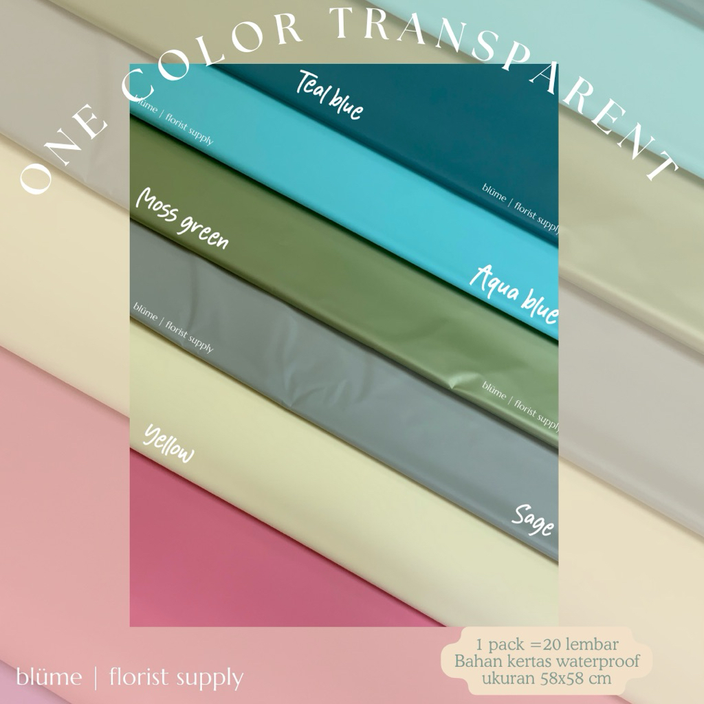 

plain cellophane / wrapping flower / per 1 roll