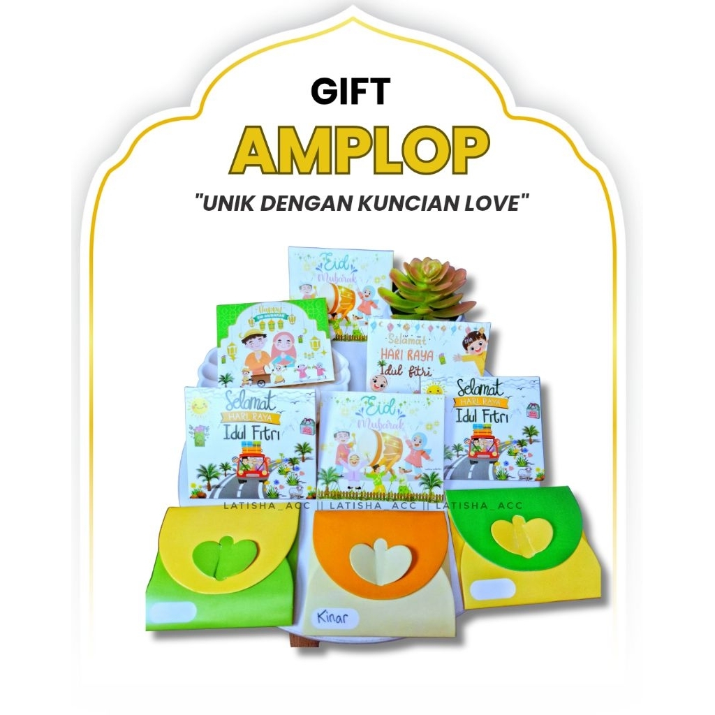 

Amplop Lebaran unik kuncian Love