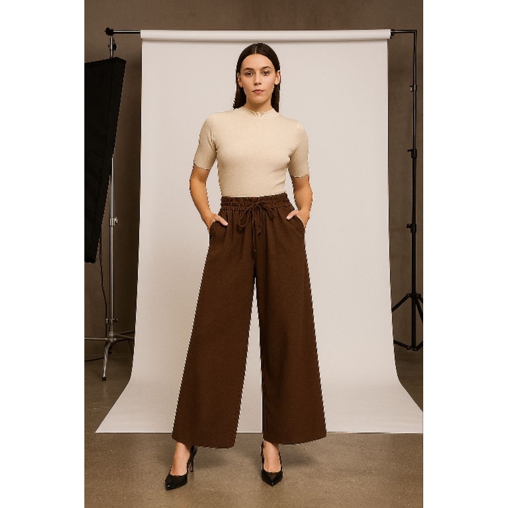 Celana Kulot Premium Jumbo Big SIZE Japan line-Rib premium // High Waist Culottes Pants