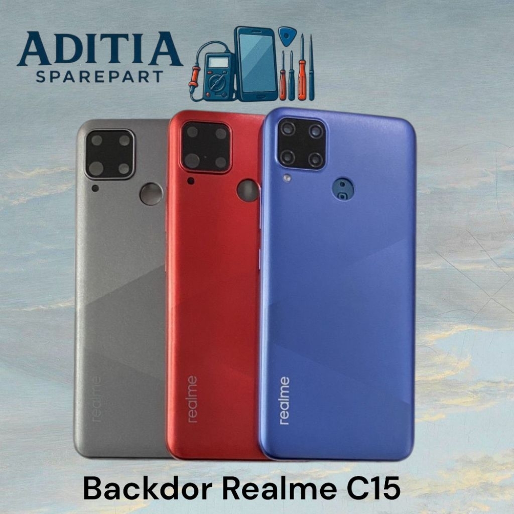 Backdoor Realme c15  / Tutup Belakang Realme c15