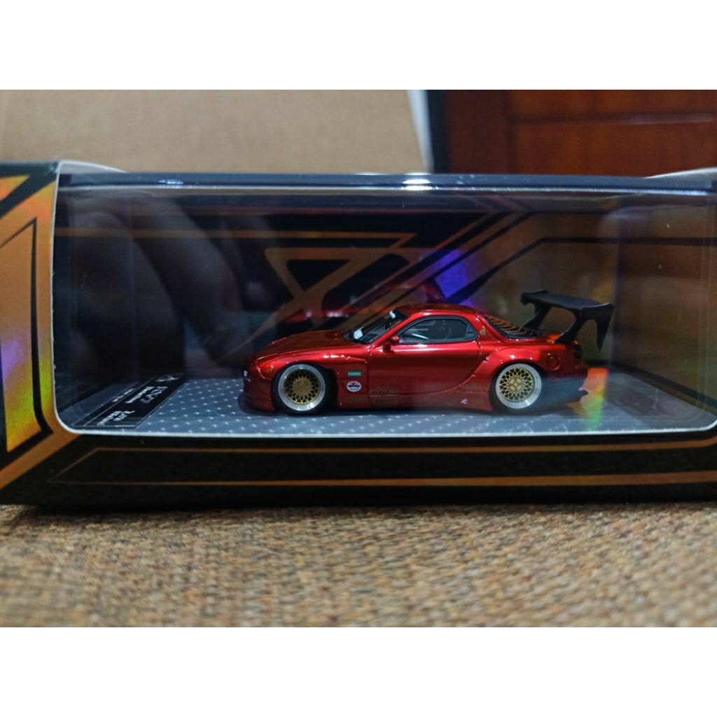Miniscale Error 404 Mazda RX7 RX 7 Pandem Rocket Bunny Red