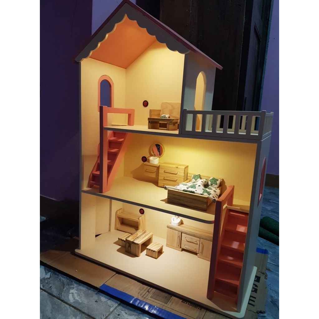 rumah boneka , rumah barbie, rumah miniatur DIY