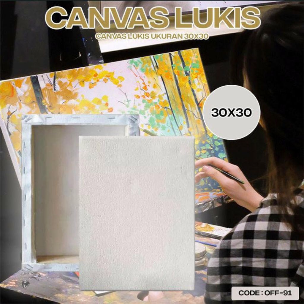

KANVAS 30X30 kanvas lukis media menggambar kesenian painting
