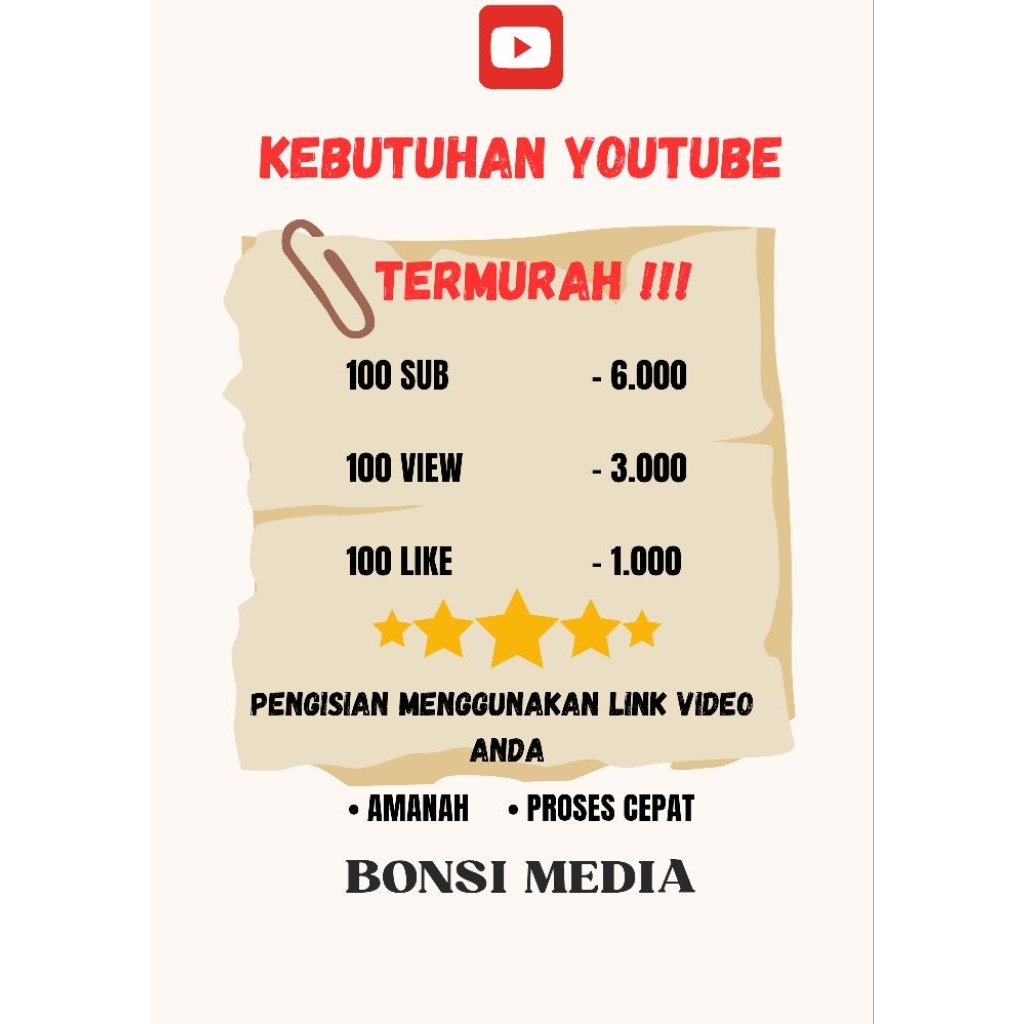 View YouTube Permanen Monetisasi | Termurah Non Drop | View Like Subscribe YouTube