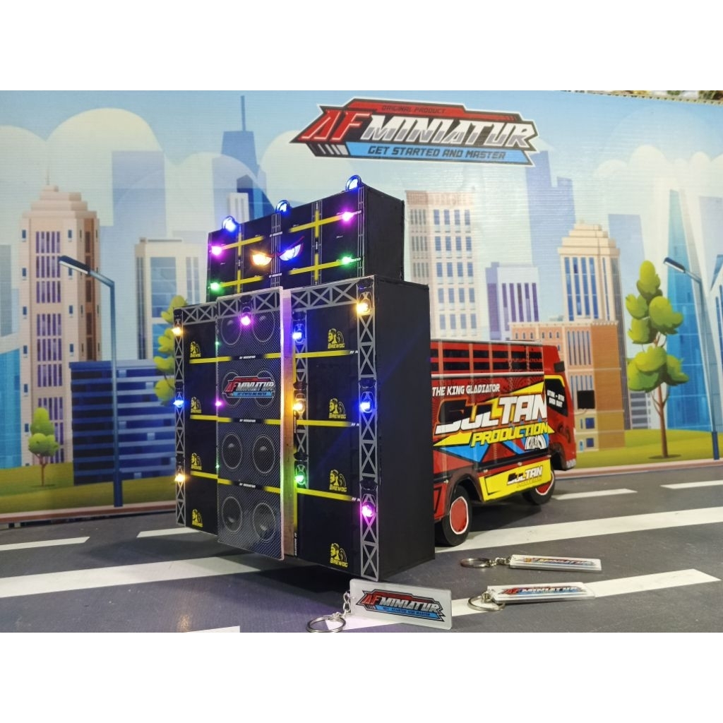 Miniatur truk sound sistem brewog/miniatur sound sistem brewog/miniatur truk oleng