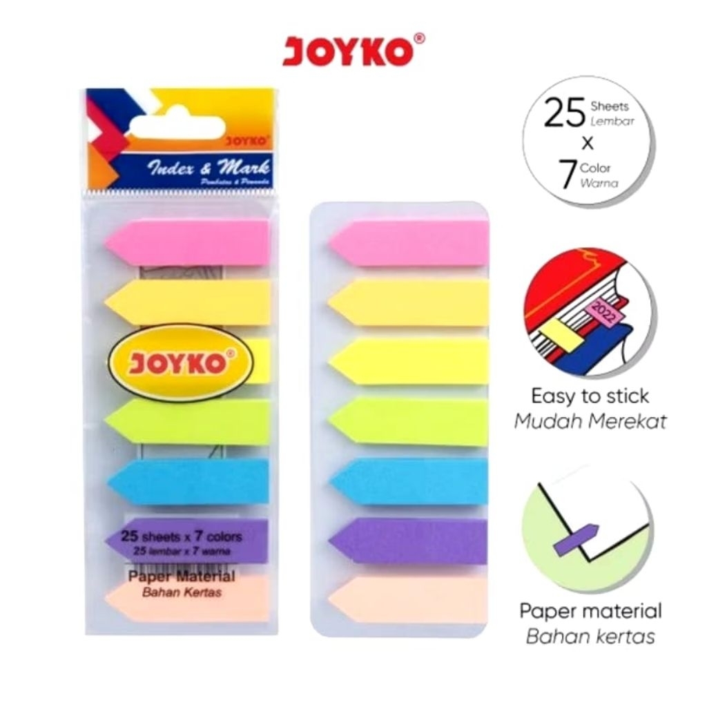 

Sticky Notes / Indeks Mark / Pembatas Kertas JOYKO IM-33