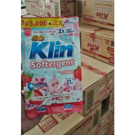 soklin kemasan 5000 detergen bubuk 1dus