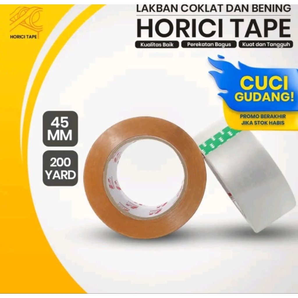

bening 45 mm 200 Yard horici lakban opp tape
