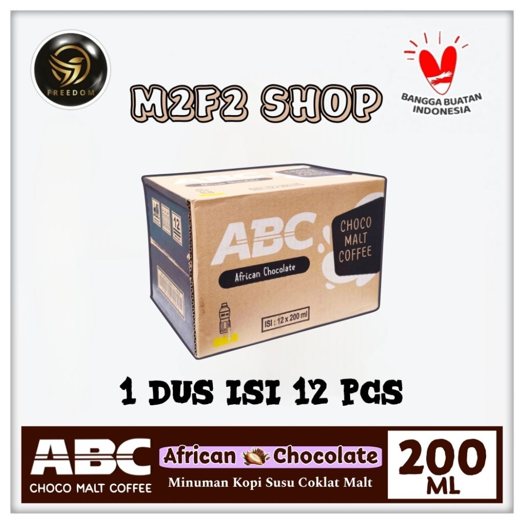 

Kopi Susu ABC African Choco Malt Coffee Botol Pet - 200 ml (Kemasan Karton)