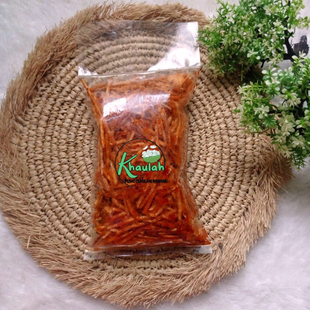 

Kerupuk Ubi Cancang Lidi Balado Merah