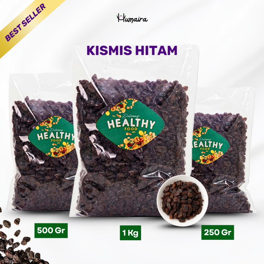 

Kismis Hitam Dark Raisin 1kg | Kismis Natural Food