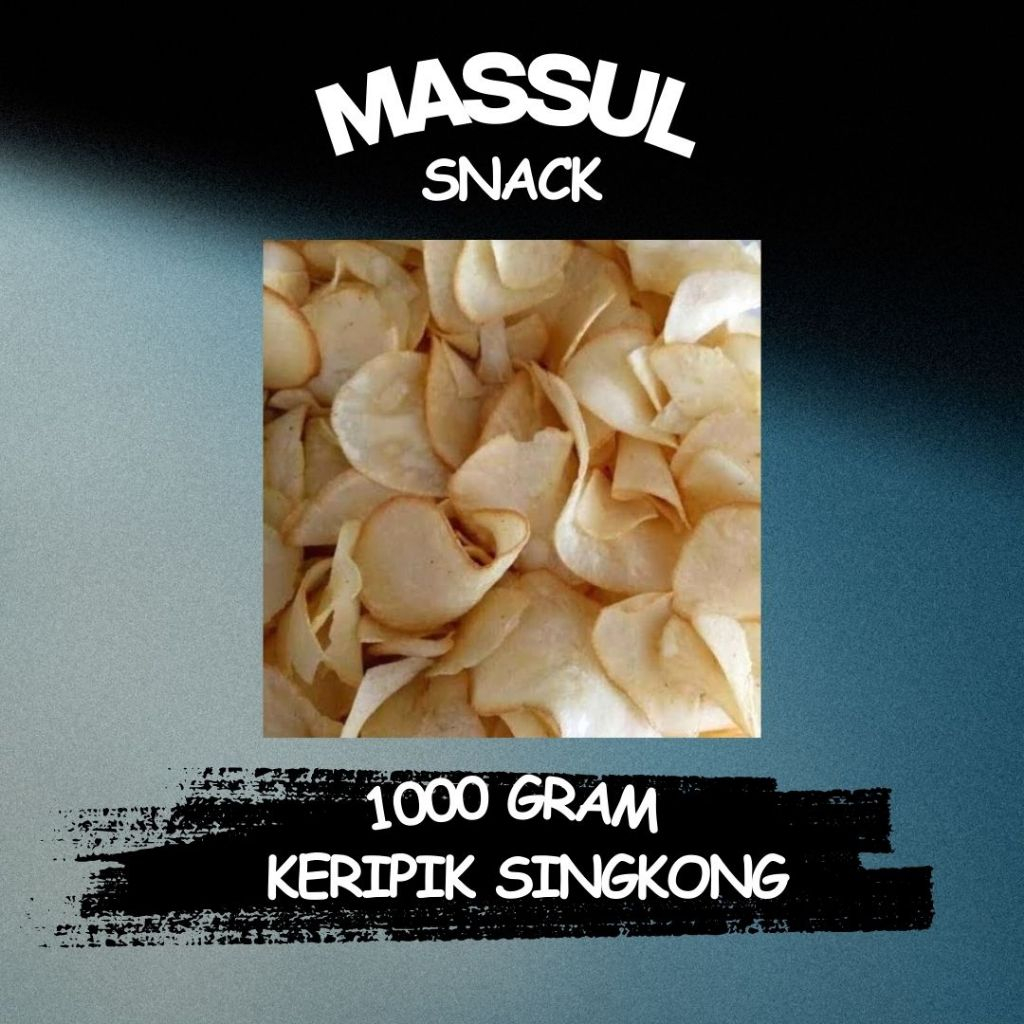 

[1000 gram] Kripik Singkong Keripik Ketela Asin Renyah