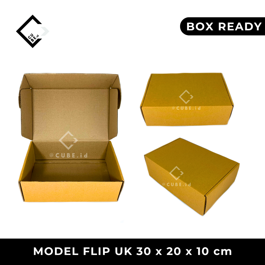 

DUS MODEL FLIP / CORRUGATED FLIP BOX uk 30 x 20 x 10 cm