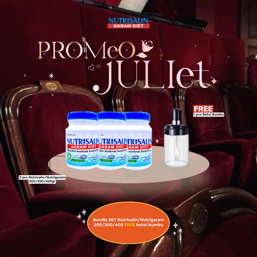 

3pcs Nutrisalin 400 gram FREE Botol Bumbu Premium