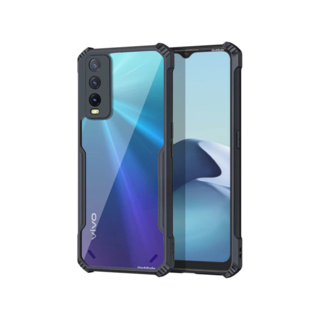 Case Vivo Y12S Shockproof Fusion Armor Transparent