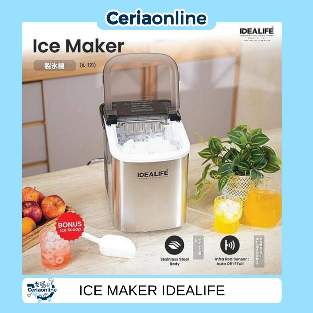 IDEALIFE Ice Maker / Pembuat Es Batu IL-121