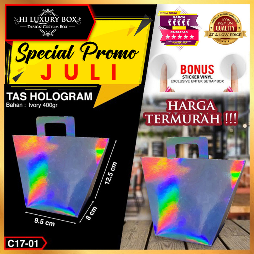 

Tas Souvenir Silver Hologram - Goddie Bag Mini - C17