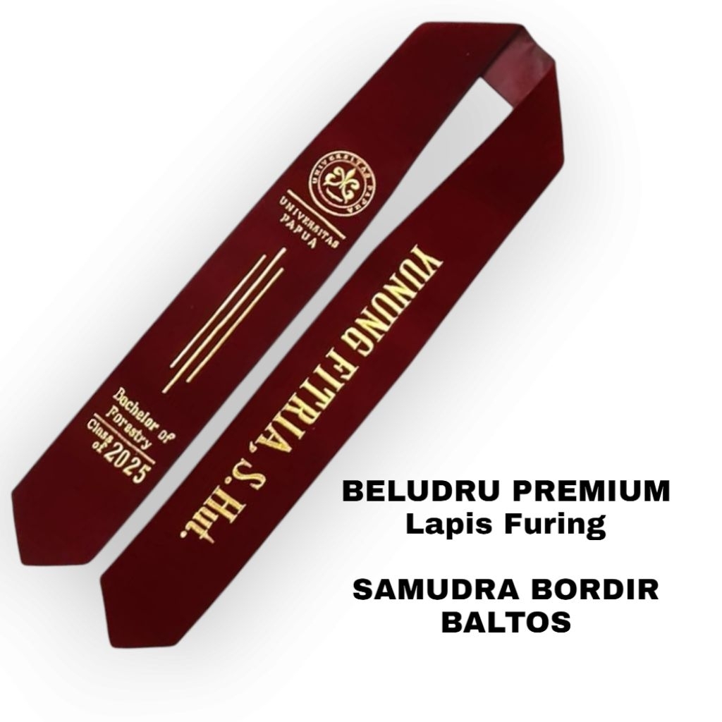 [ PRIORITAS PROSES CEPAT ] Selempang Wisuda  Kalung  Beludru Premium / Selempang Wisuda Stanford / S