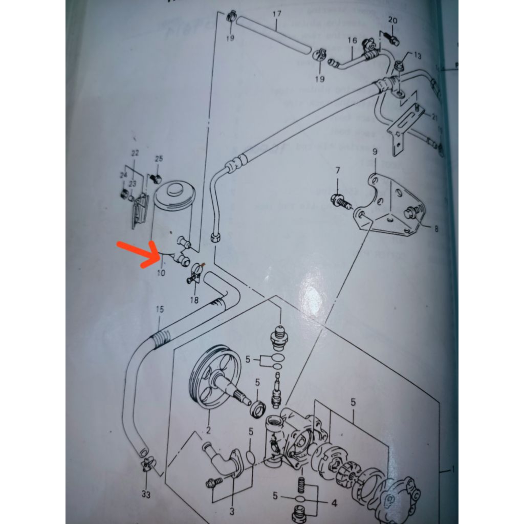 SUZUKI SGP TANK ASSY, POWER STEERING/pompa power steering untuk mobil Baleno 97