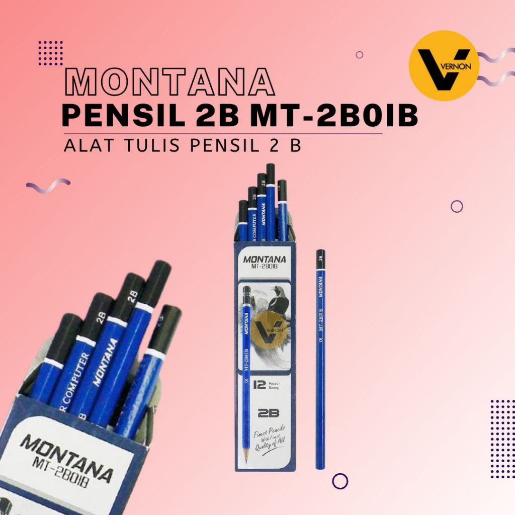 

Pensil 2B Pencil 2B Pensil Montana 2B MT-2B01B Pensil Kayu 2 B