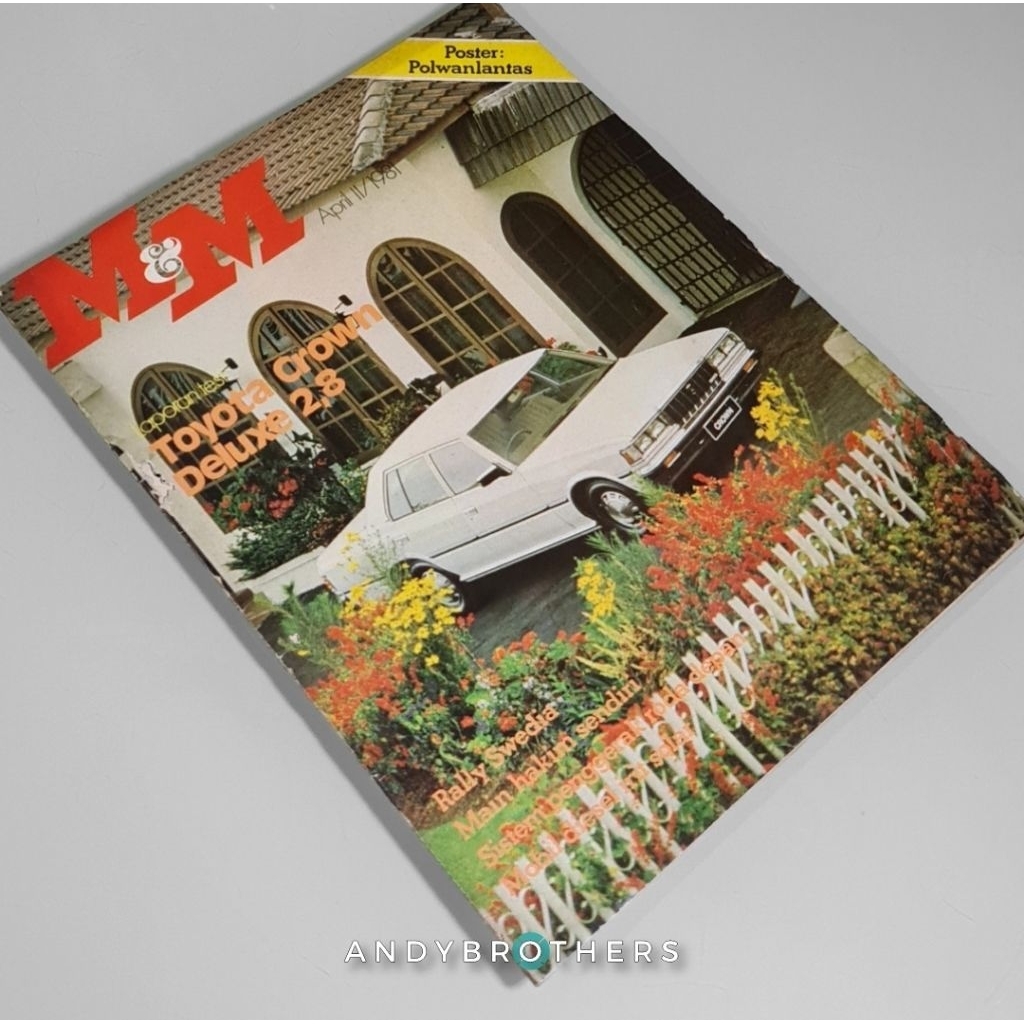 Buku / Majalah / Magazine / Katalog Otomotif MM Mobil Motor 1981 - Toyota Crown Deluxe 2.8 - Origina