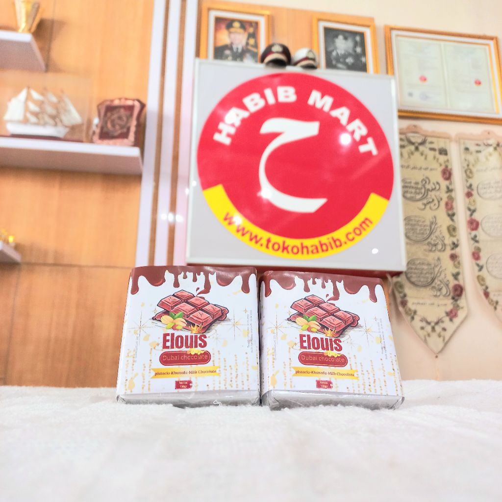 

Elouis Dubai Chocolate – Cokelat Pistachio & Kismis Premium | Oleh-Oleh Timur Tengah