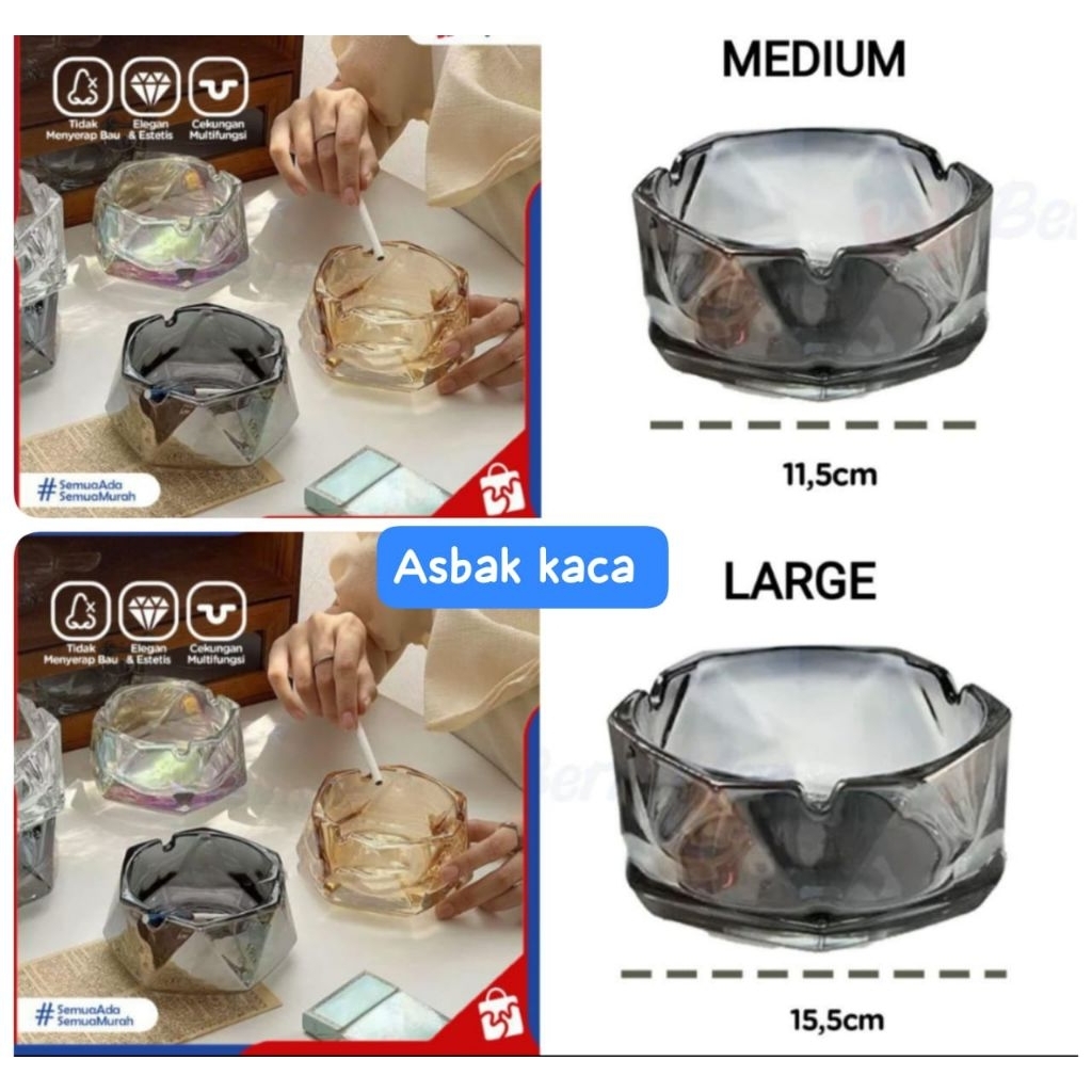 Asbak Kaca/Asbak Aesthetic/Asbak