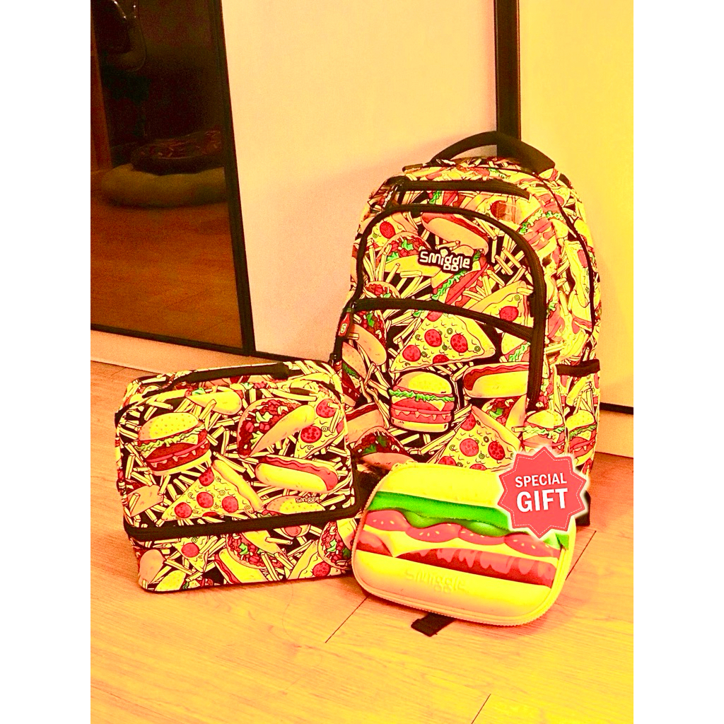 1 SET SMIGGLE ORI HAMBURGER SERIES LUCU + BONUS