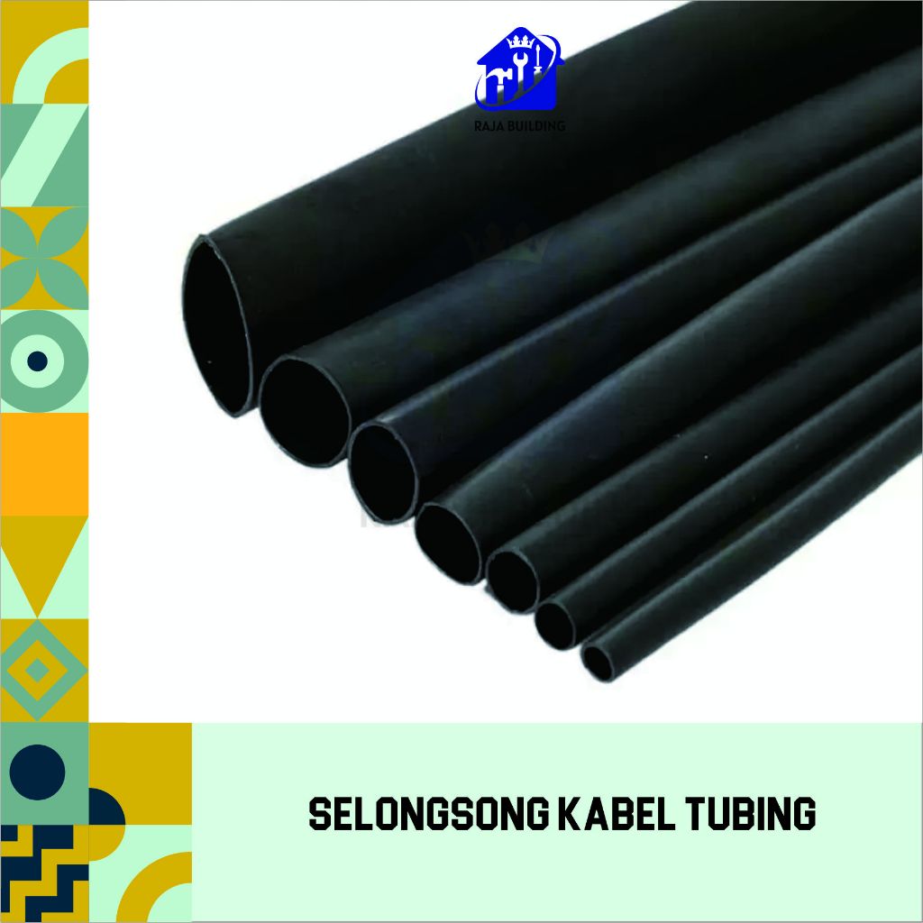SELONGSONG KABEL TUBING/HEAT SHRINK TUBING/SELONGSONG PELINDUNG KABEL/PEMBUNGKUS KABEL