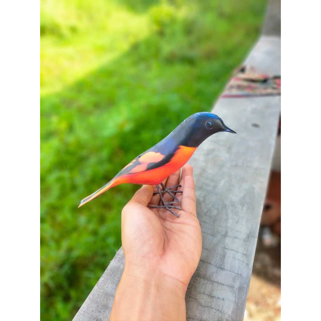PATUNG JONTROT BURUNG MANTENAN MERAH MIRIP ASLI - JONTROT BURUNG MANTENAN MERAH DIJAMIN AMPUH