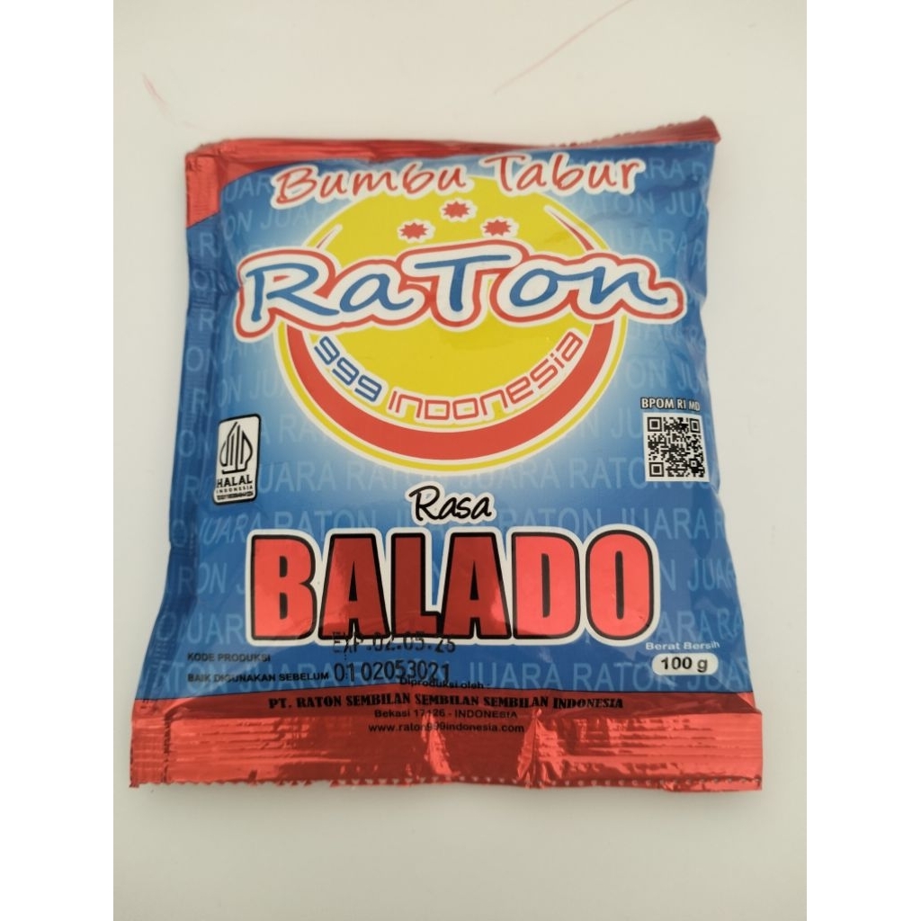 

Raton Bumbu Tabur BALADO 100gr