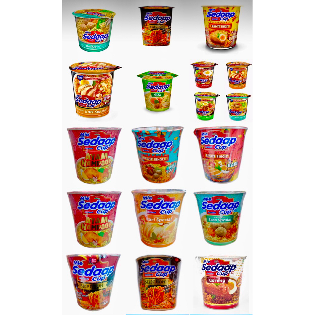 

MIE SEDAP CUP INSTANT ALL VARIAN.