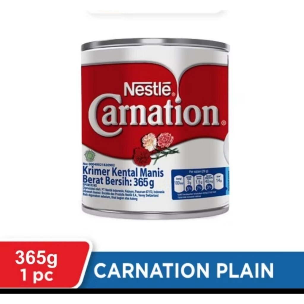 

Nestle Carnation Krimer Susu Kental Manis Berat 365 g