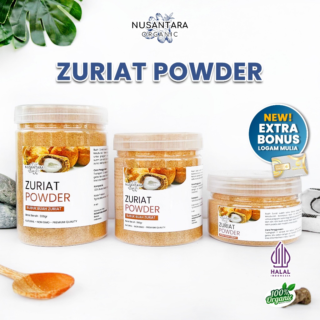 

Nusantara Organic Bubuk Zuriat Powder Serbuk Murni Tanpa Campuran Asli Organik Zuriyat