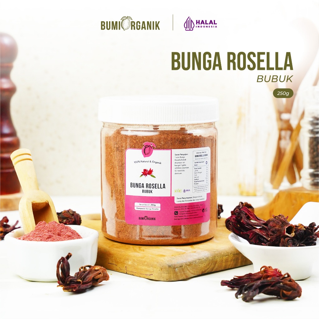 

EKSTRAK BUNGA ROSELLA BUBUK MURNI TANPA CAMPURAN 100% ORIGINAL 250G ROSELLA MERAH BUBUK MURAH ALAMI / ROSELLA UNGU PREMIUM HIBISCUS PURE POWDER BUNGA ROSELLA TEA / ROSELA MERAH KERING / NUTRIFARM BRAGG DARI BUMI GEMELI LEMOVITA OFFICIAL BEORGANIK