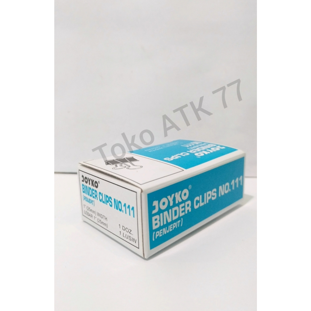 

Binder Clips Clip Klip Joyko no 111 Penjepit Kertas 1pack = 12pcs READY STOCK