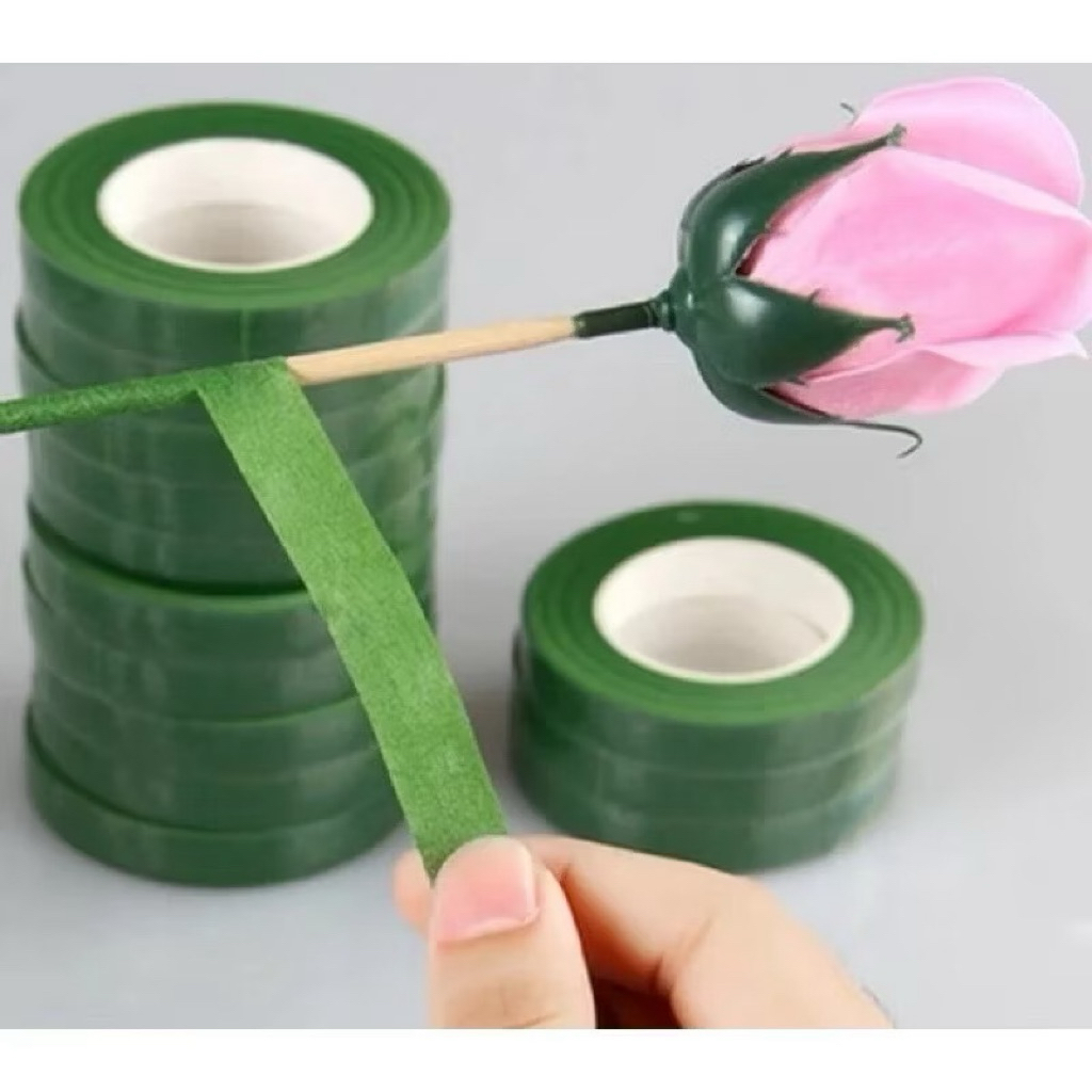 

Floral Tape Lebar 1cm panjang 20,30 yard/selotip daun